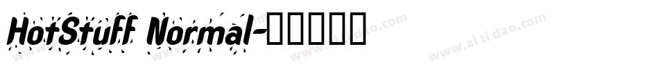 HotStuff Normal字体转换
